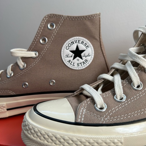 ❌ Sold ❌Converse Taupe Chuck 70 High Top Sneakers - Picture 3 of 6